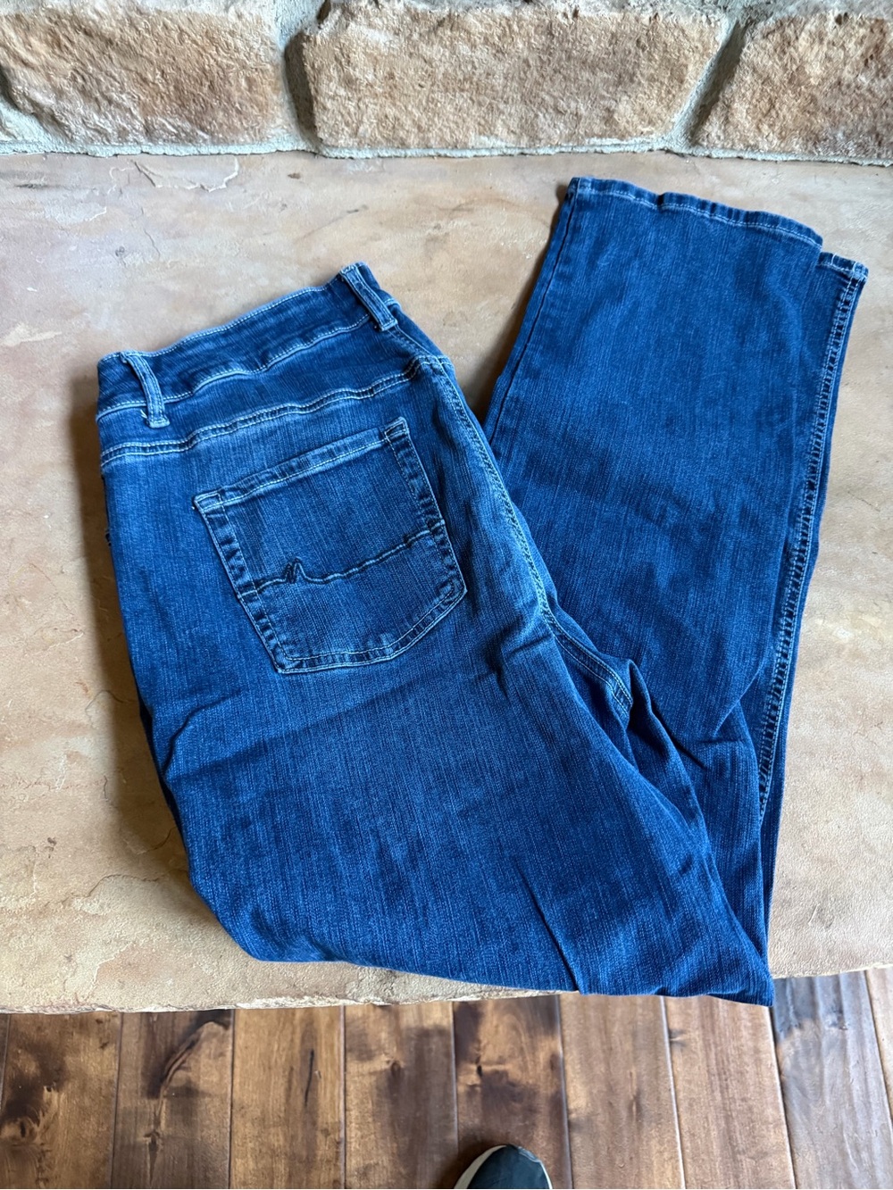 Maurices Women's Boot Cut Jeans in Deep Blue Wash